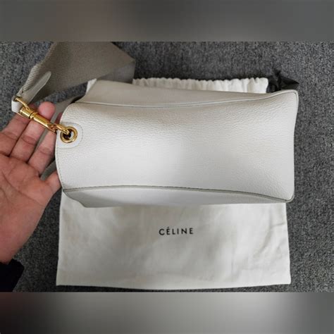 celine sangle bag white|celine sangle small.